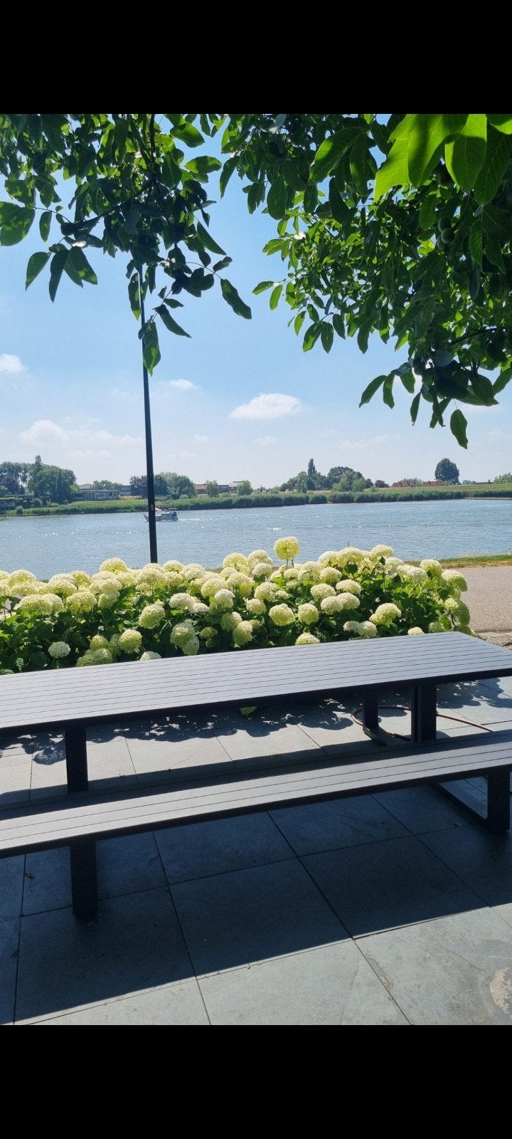 Merano Picknicktafel Alu Zwart - Zo goed als nieuw, Ophalen of Verzenden, Zo goed als nieuw, Rechthoekig, Aluminium