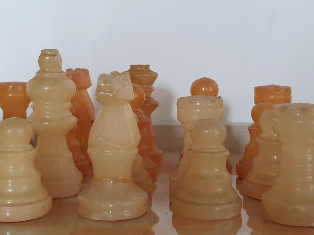 Prachtig marmeren schaakspel , Made in Italië van C A&A, Ophalen of Verzenden, Zo goed als nieuw, Stoffen beer, Overige merken