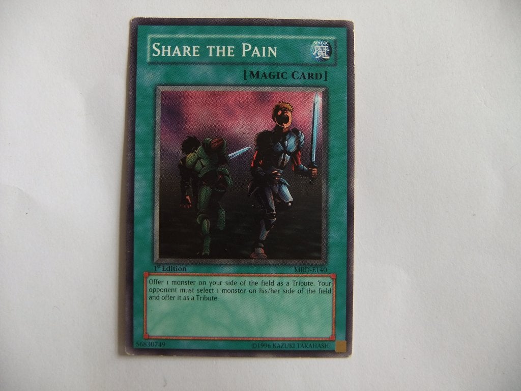 Yu-Gi-Oh! Share the Pain - MRL-E040 1st Edition, Verzenden, Gebruikt, Losse kaart