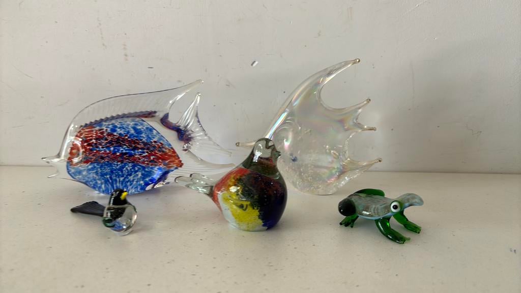 Glazen dieren murano, Ophalen of Verzenden, Zo goed als nieuw, Staal, Navelpiercing