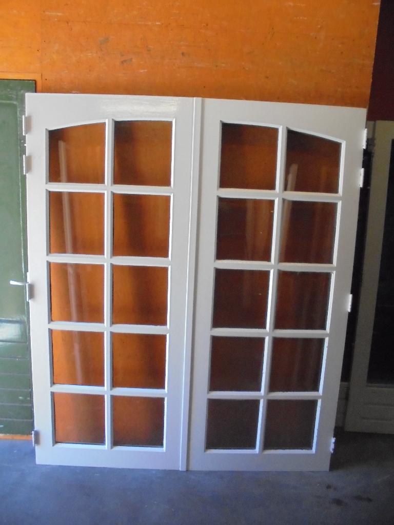 Openslaande tuindeuren dubbelglas, 176 x 210 (nr. AA1100A), Doe-het-zelf en Verbouw, Deuren en Horren, Ophalen, 120 cm of meer