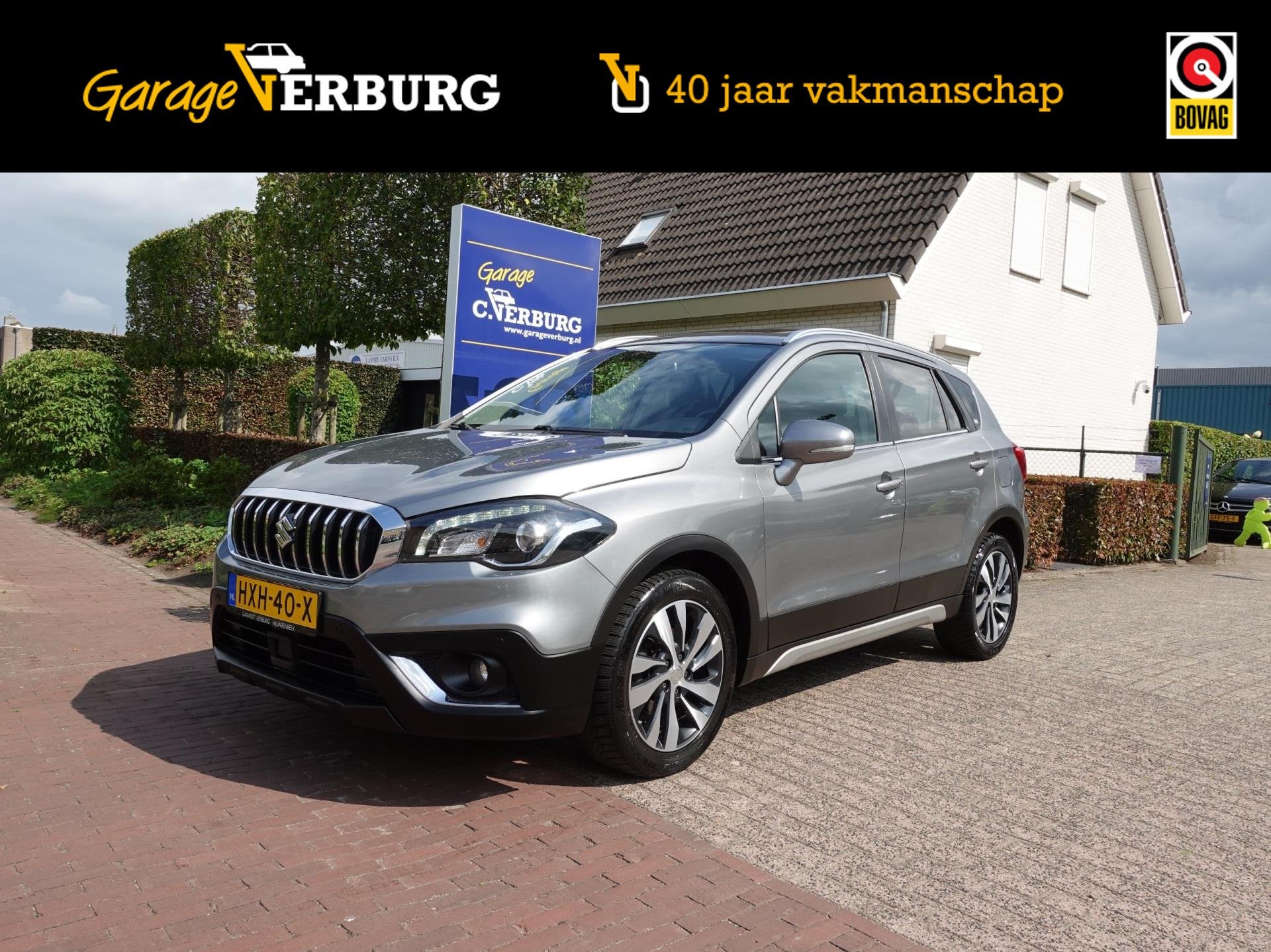Suzuki S-Cross 1.4 Boosterjet AllGrip High Executive AWD Aut, Auto's, Automaat, Gebruikt, 4 cilinders, Leder