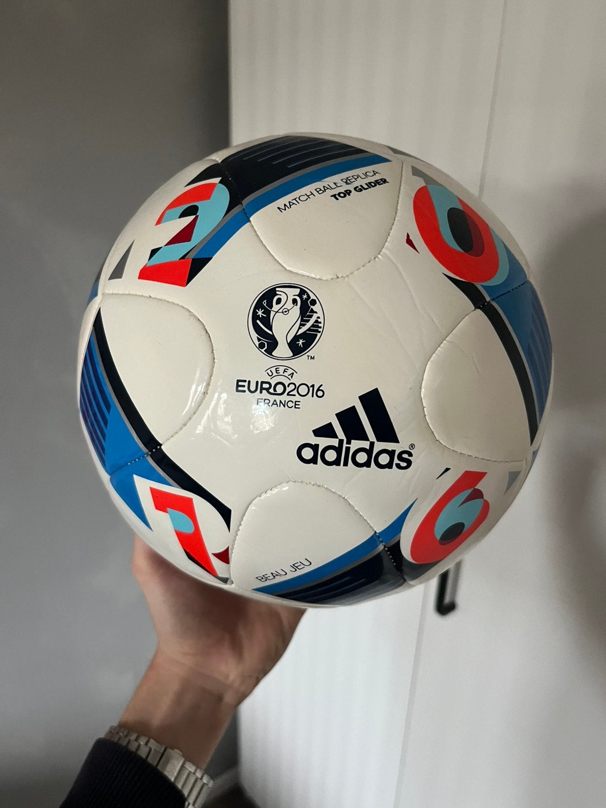 Adidas EK 2016 Bal Beau Jeu, Maat XL, Ophalen of Verzenden, Zo goed als nieuw, Bal