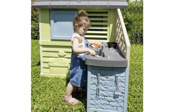 Smoby S.Life Pretty speelhuisje met buitenkeuken nu €129.95, Ophalen of Verzenden, Nieuw