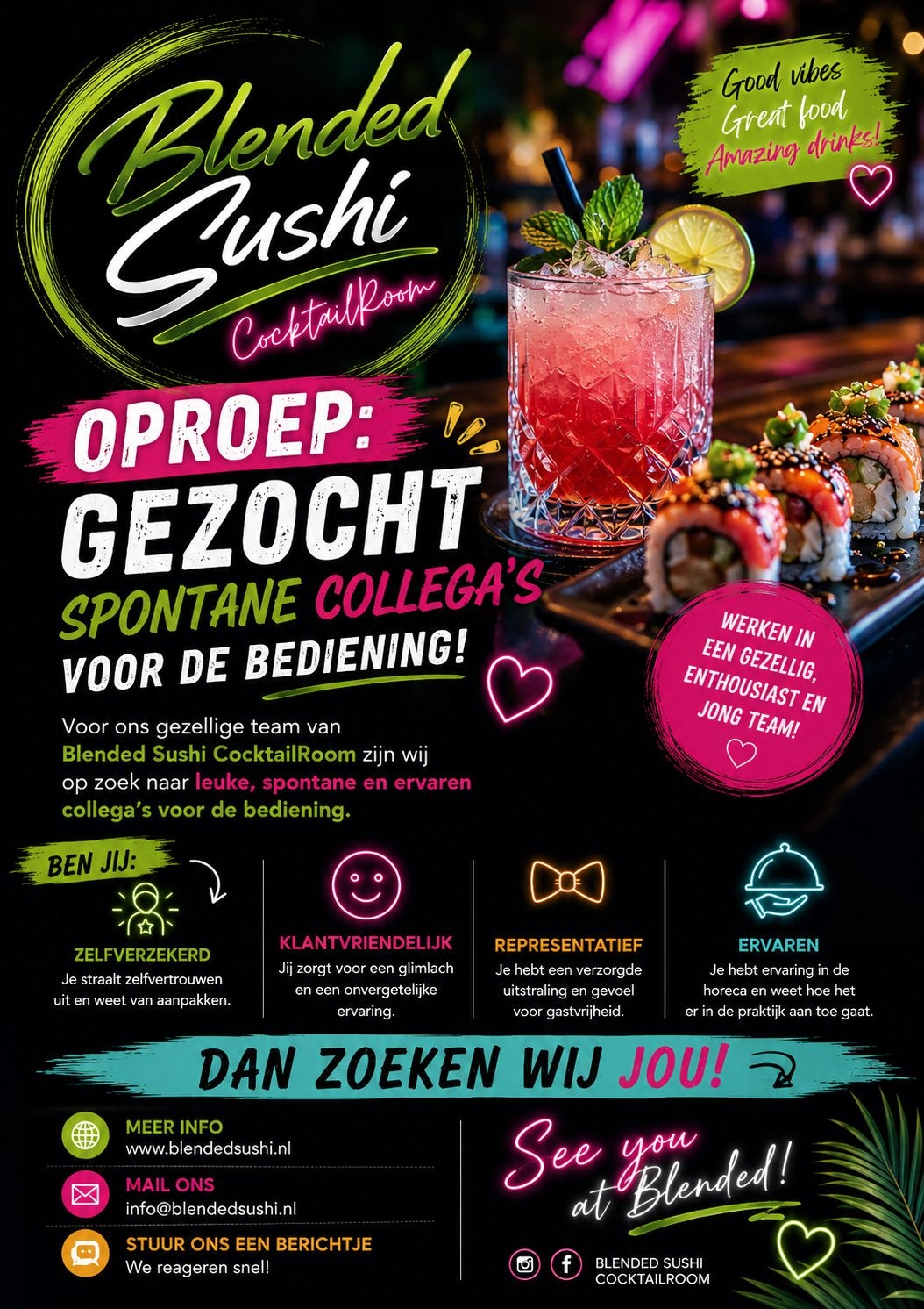 Gezocht horeca medewerkers, Vacatures, Vacatures | Horeca en Catering, Overige niveaus, Starter, Overige vormen