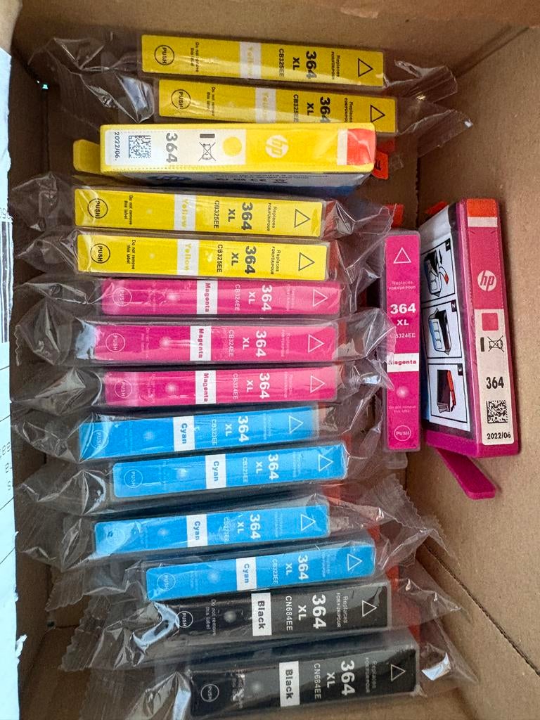 HP 364 XL Inktcartridges Complete Set van 16 stuks (Nieuw), Computers en Software, Printerbenodigdheden, Ophalen of Verzenden