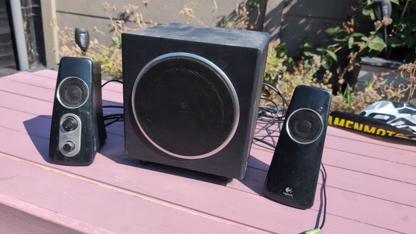Logitech Z533 2.1 speakerset met subwoofer, Computers en Software, Pc speakers, Ophalen, Gebruikt, Audiokanaal 2.1, Logitech