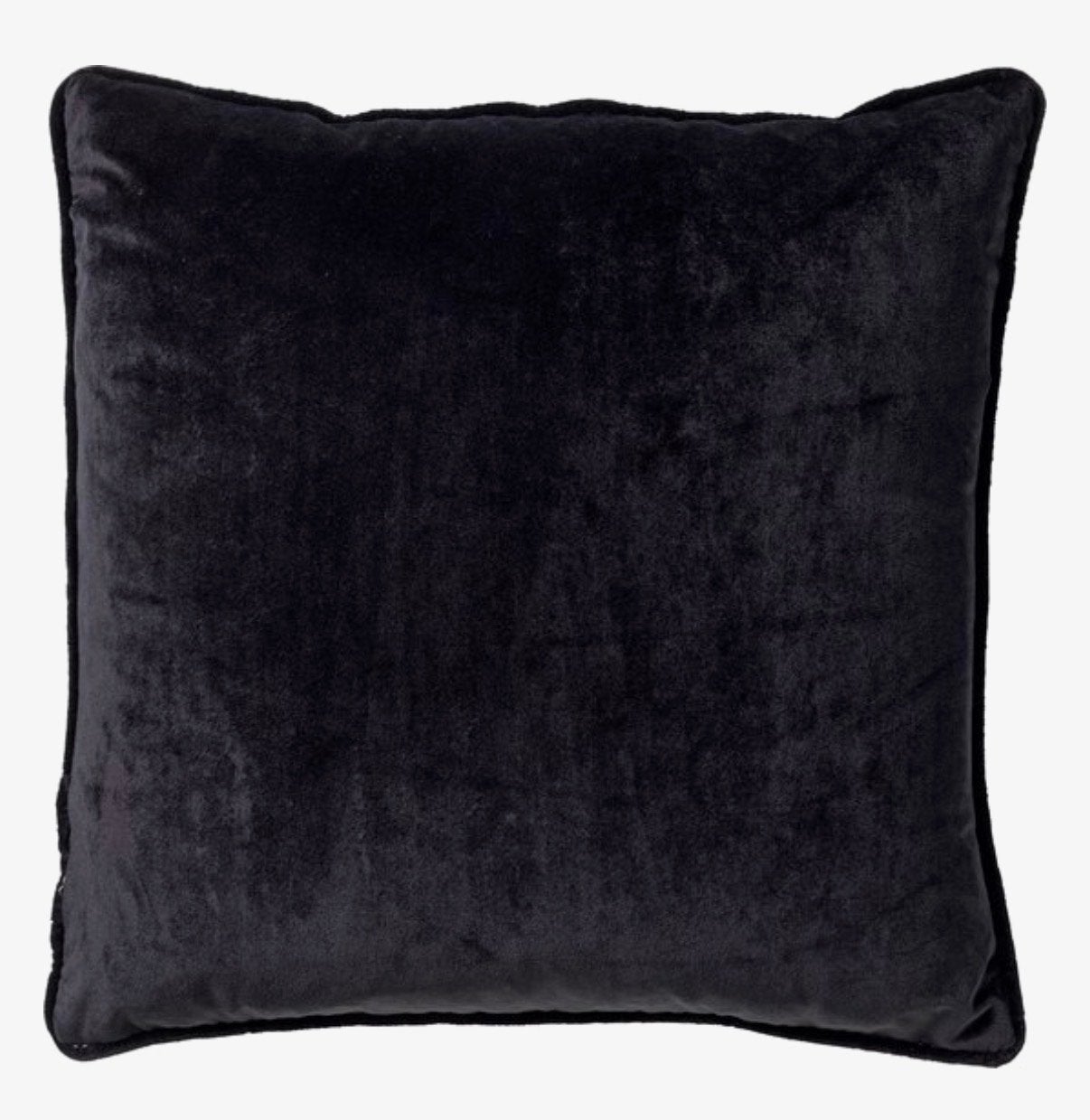 Set van 3 zwarte velvet sierkussens Dutch Decor, Huis en Inrichting, Woonaccessoires | Kussens, Ophalen, Inclusief binnenkussen