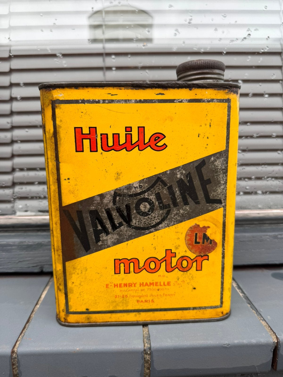 Vintage Valvoline motor olie  - Decoratief, Ophalen of Verzenden