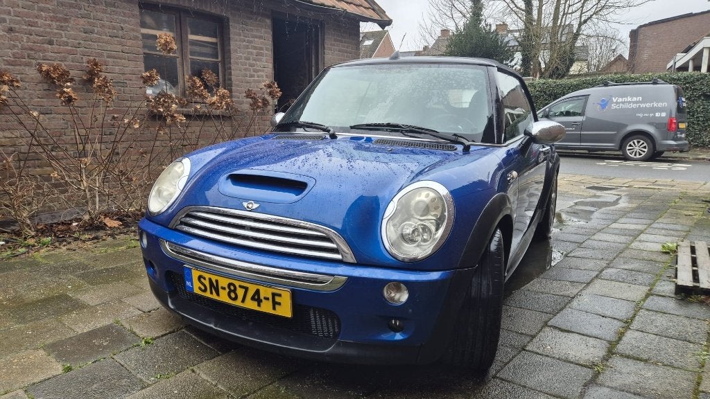Mini 1.6 Cooper S Cabrio 2005 Blauw metallic