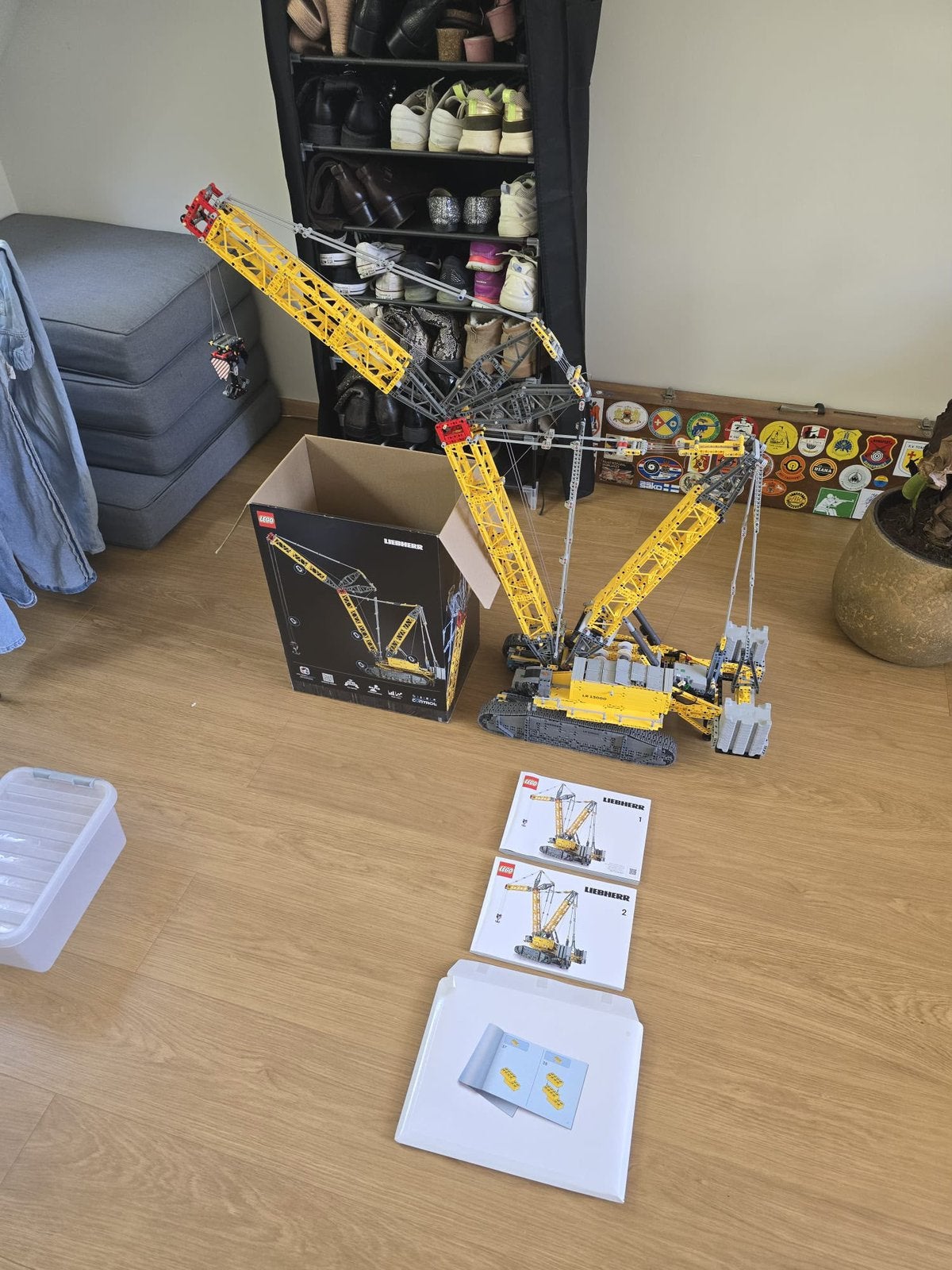 Liebherr lego hijskraan, Ophalen, Zo goed als nieuw, Complete set, Lego