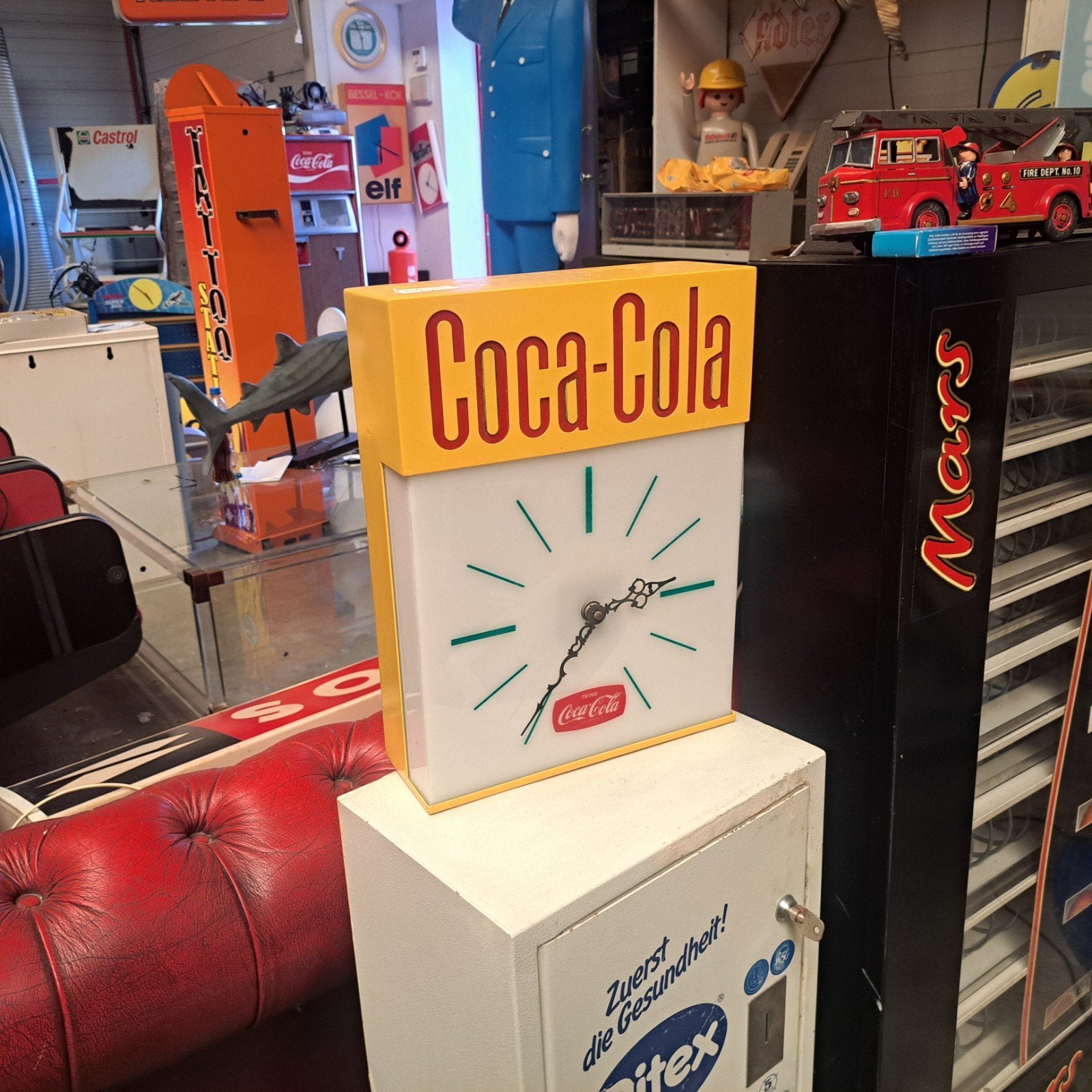 Coca-cola klok '70 Vintage, Verzamelen, Ophalen, Gebruikt