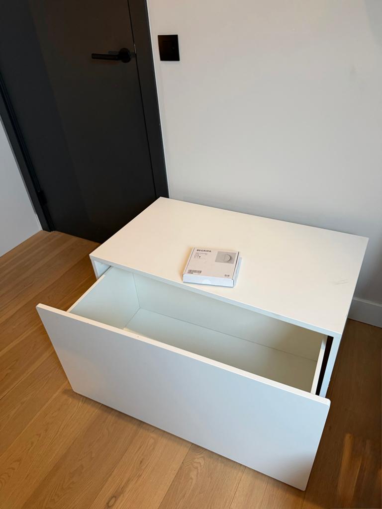 Ikea Uitschuifbare Speelgoedkist met bank 90x52x48, Ophalen, Zo goed als nieuw, Minder dan 50 cm
