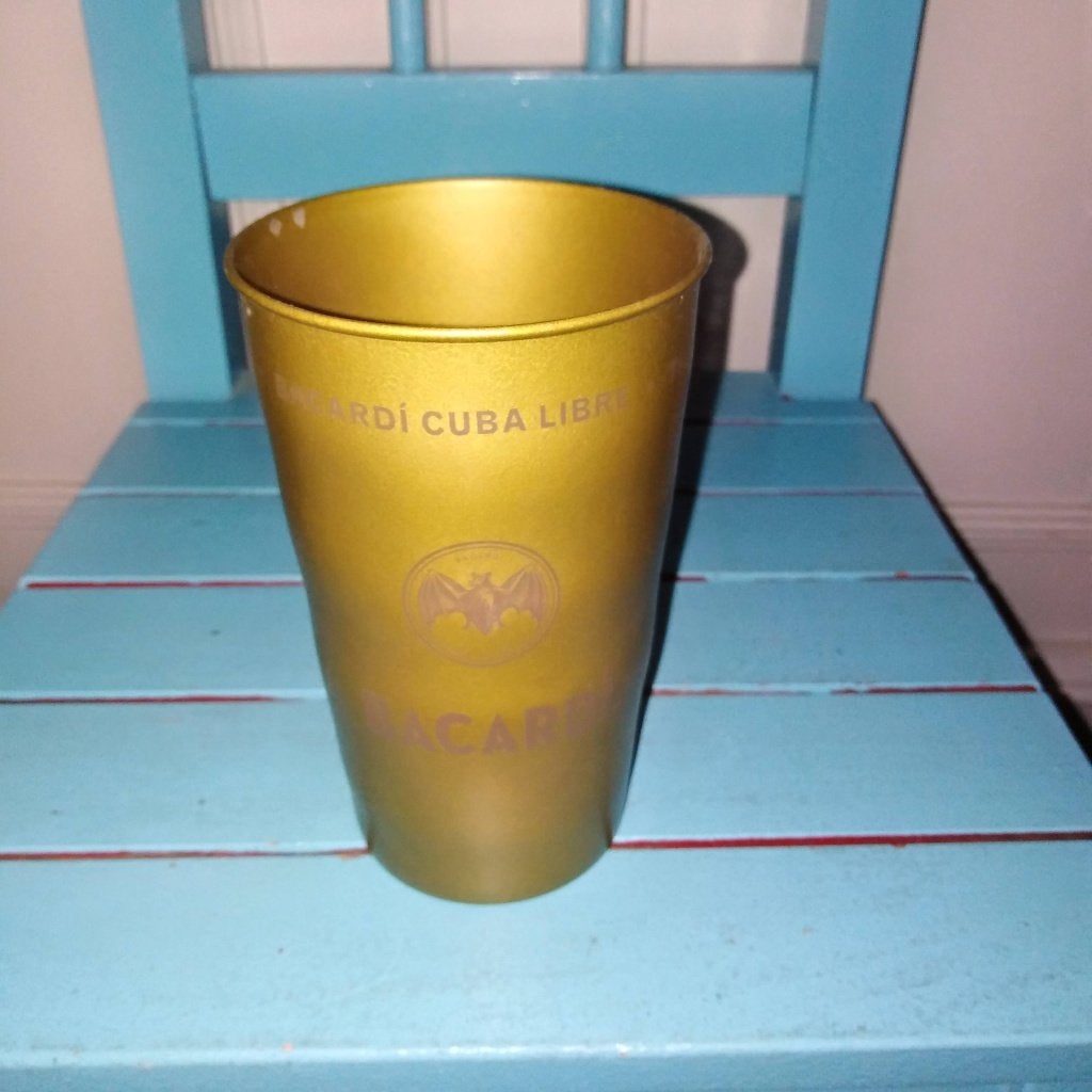 Bacardi glazen 10 stuks, Ophalen, Zo goed als nieuw, Borrel- of Shotglas