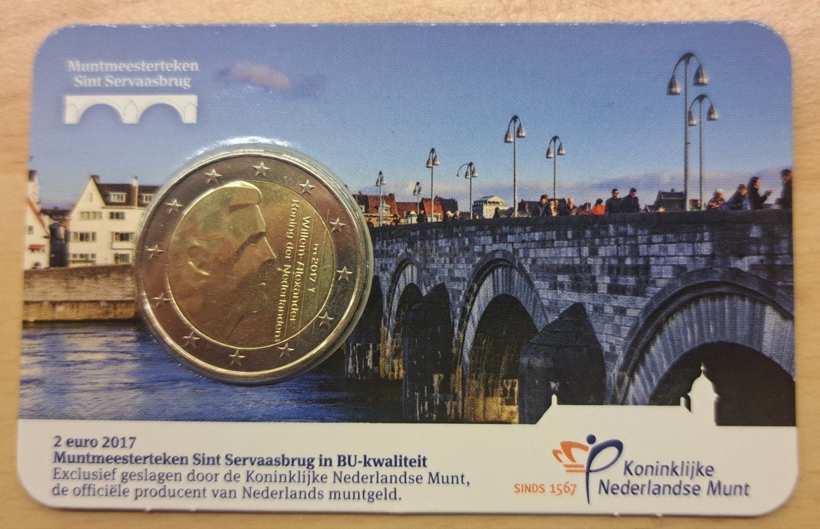 €2 Sint Servaasbrug Maastricht, Ophalen of Verzenden, Overige landen, 2 euro