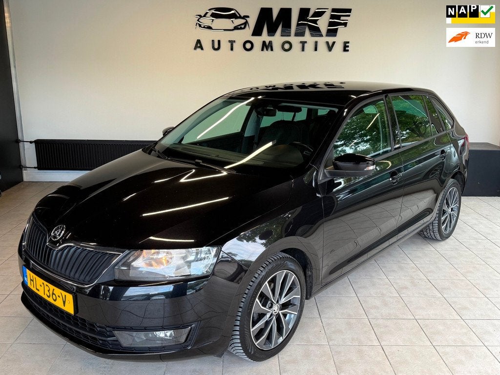 Skoda Rapid Spaceback 1.4 TDI DSG Edition 2016 ECC/PANO/NAP!, Gebruikt, Euro 6, 620 kg, Zwart