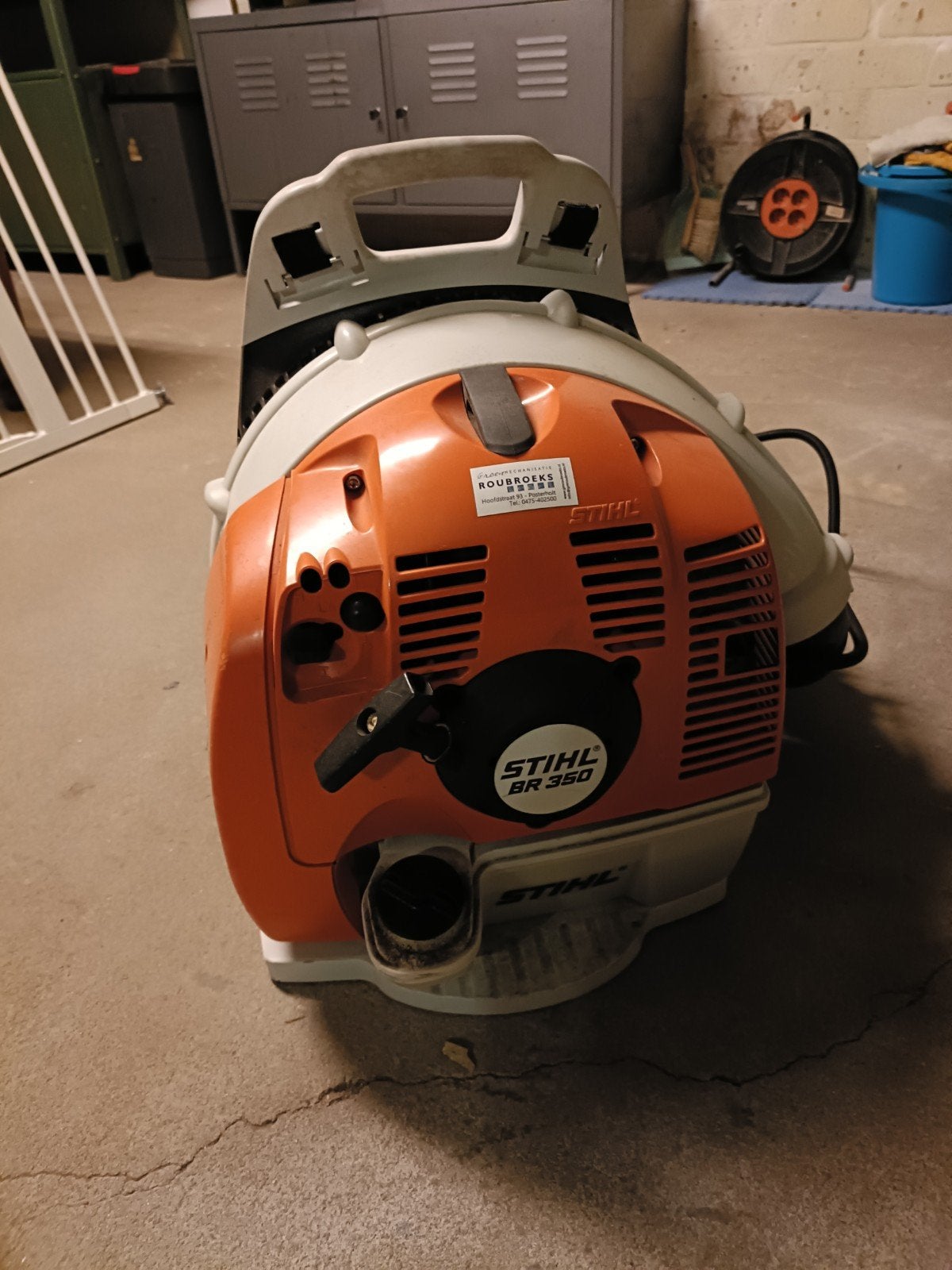 Stihl BR 350 Benzine Bladblazer - Ruggedragen, Ophalen, Gebruikt, Ruggedragen, Stihl