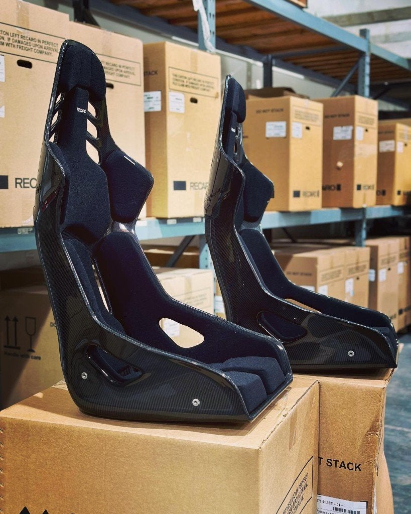 Recaro Podium Carbon Zwart stof kuipstoel schaalstoel, Auto diversen, Ophalen of Verzenden