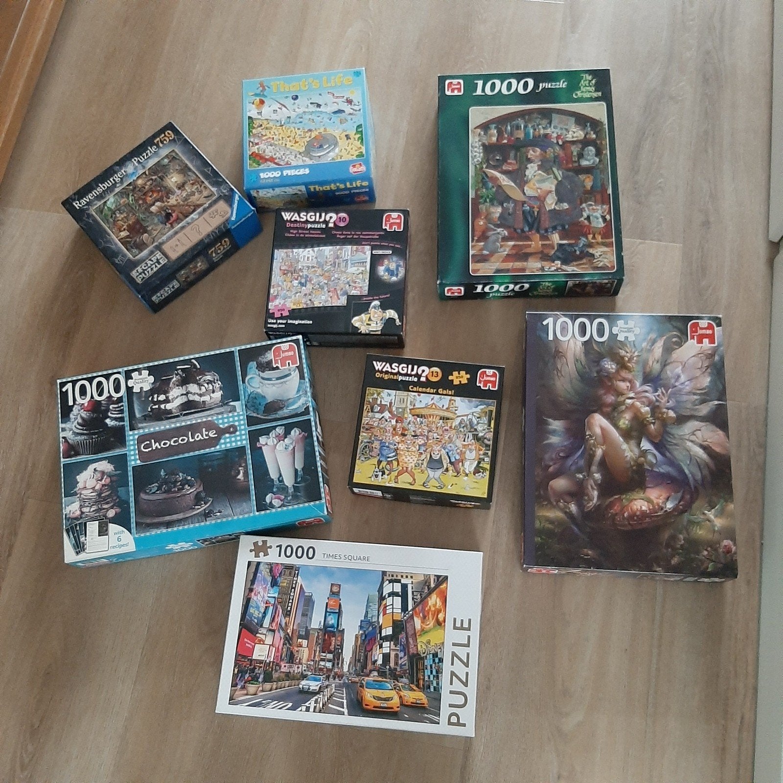 Verzameling legpuzzels (1000, 950, 759 stukjes), Ophalen of Verzenden, 500 t/m 1500 stukjes, Zo goed als nieuw, Legpuzzel