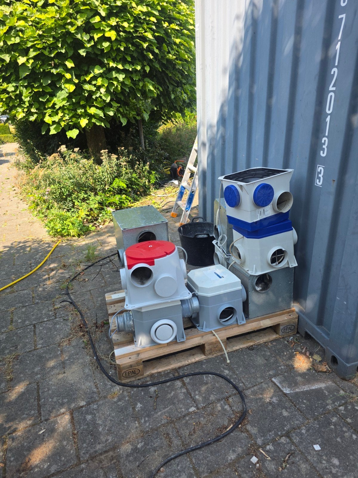 Mechanise ventilaties, Ophalen, Elektrisch
