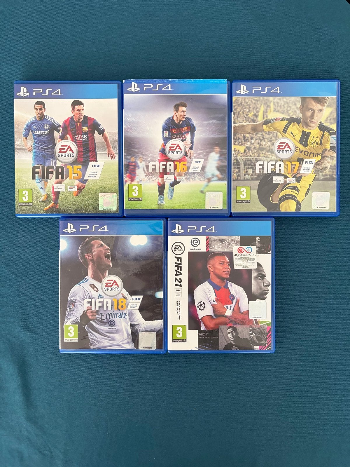 FIFA PS4 Games: FIFA 15, 16, 17, 18, 21 - Voetbalplezier!, Spelcomputers en Games, Games | Sony PlayStation 4, Ophalen, Gebruikt