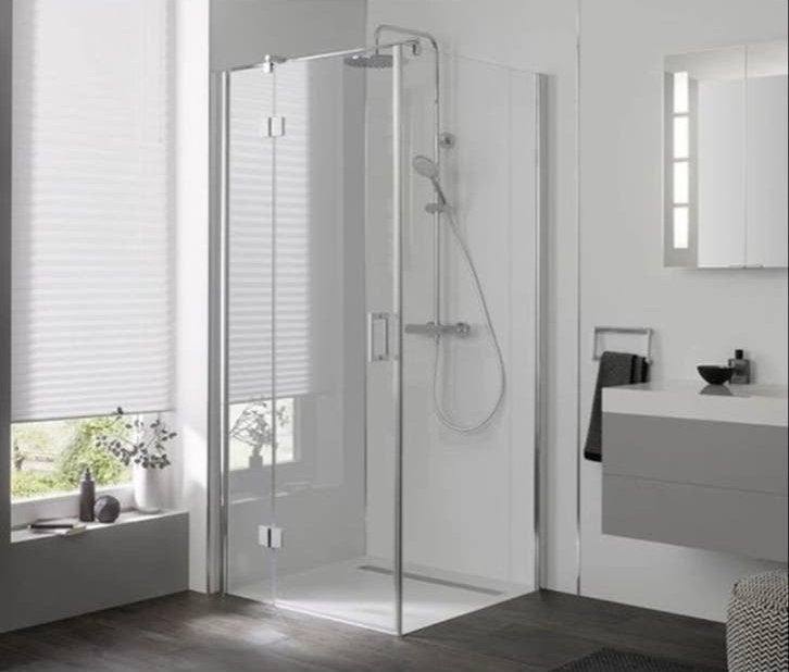 Nieuwe Rowe Splendino hoekdouchecabine 120x90 chroom/glas, Ophalen, Nieuw, Chroom, Douche