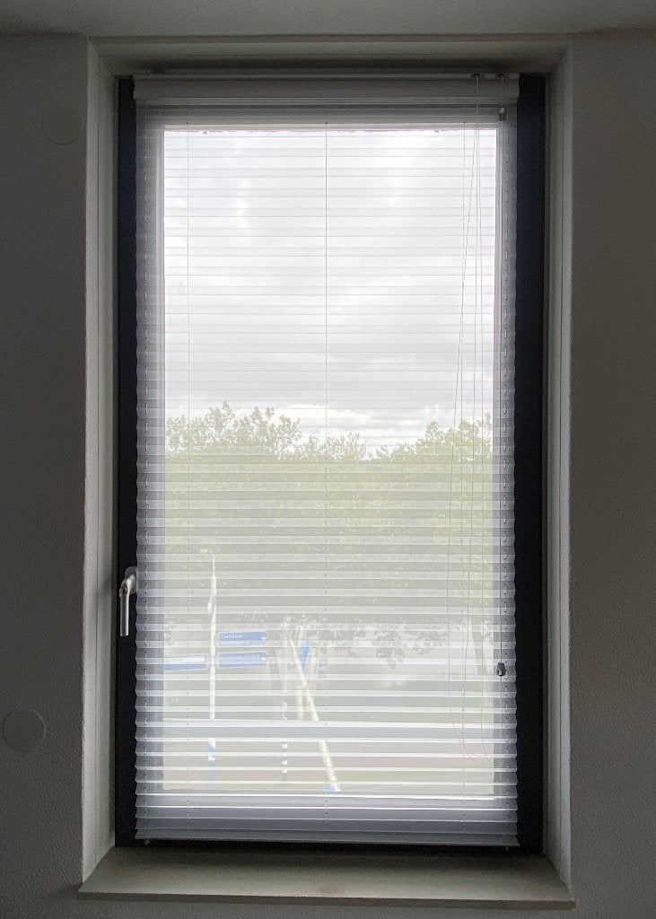 Duo plissé rolgordijnen, Ophalen, 90 cm, Gebruikt, Duo rolgordijn