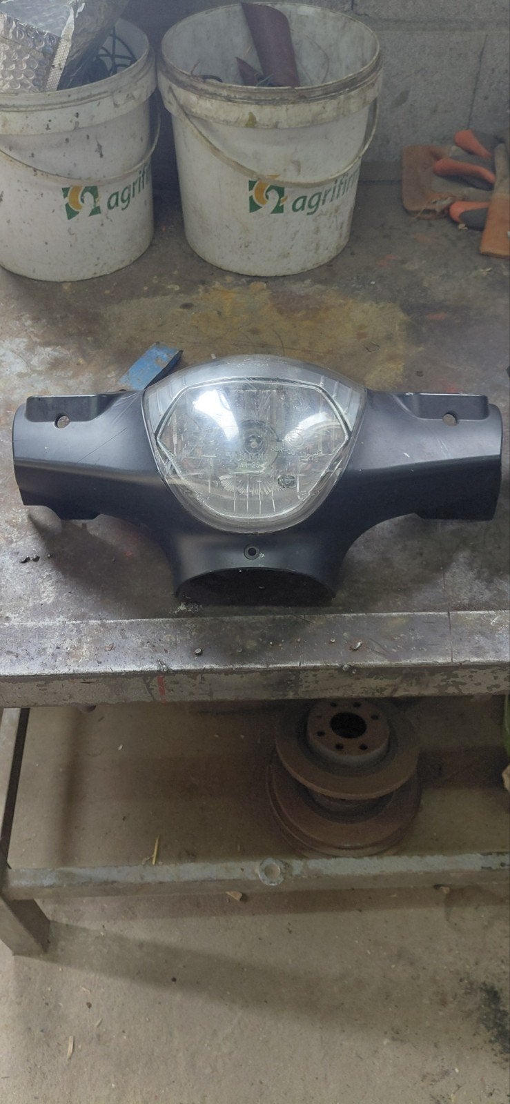 AGM Koplamp voor Scooter/Brommer, Ophalen of Verzenden