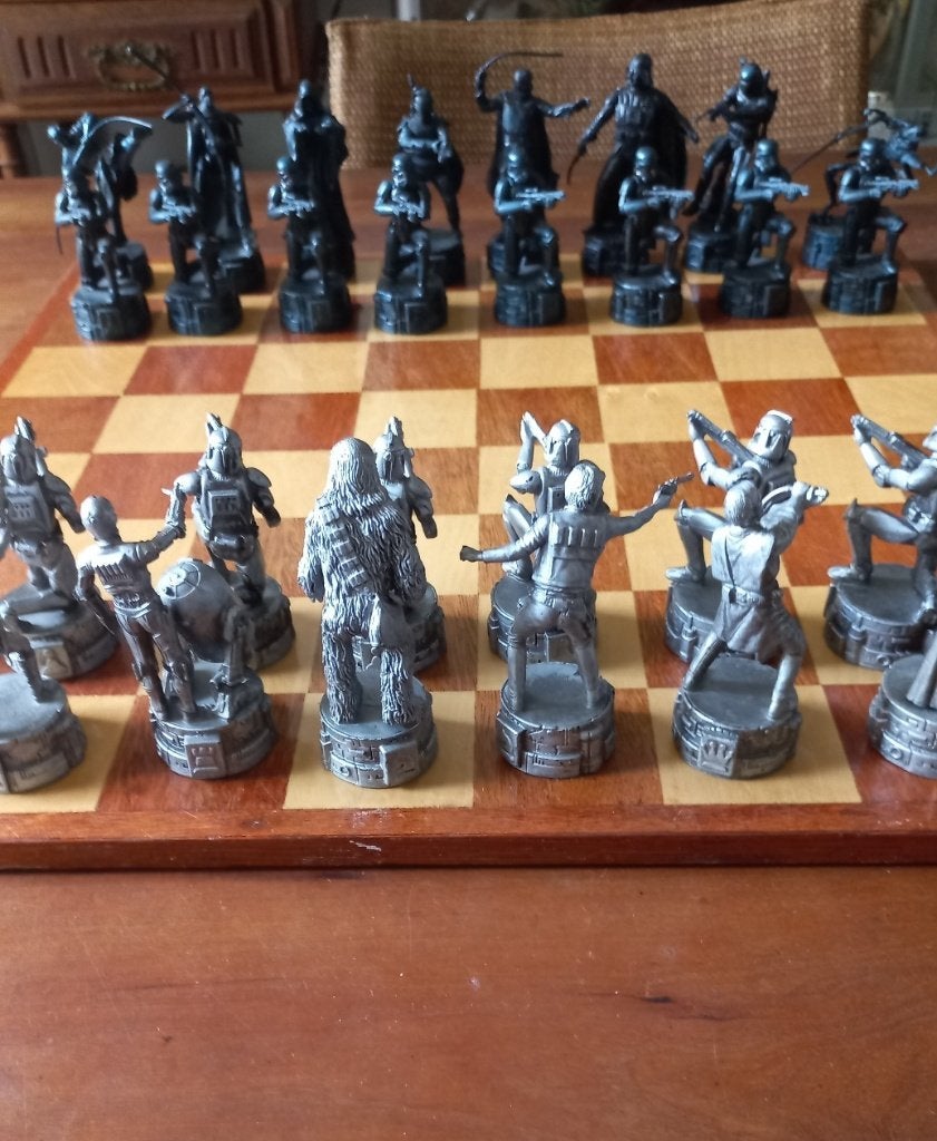 Star Wars Saga edition chess schaakspel set 32 schaakstukken, Verzamelen, Ophalen of Verzenden, Zo goed als nieuw, Spel