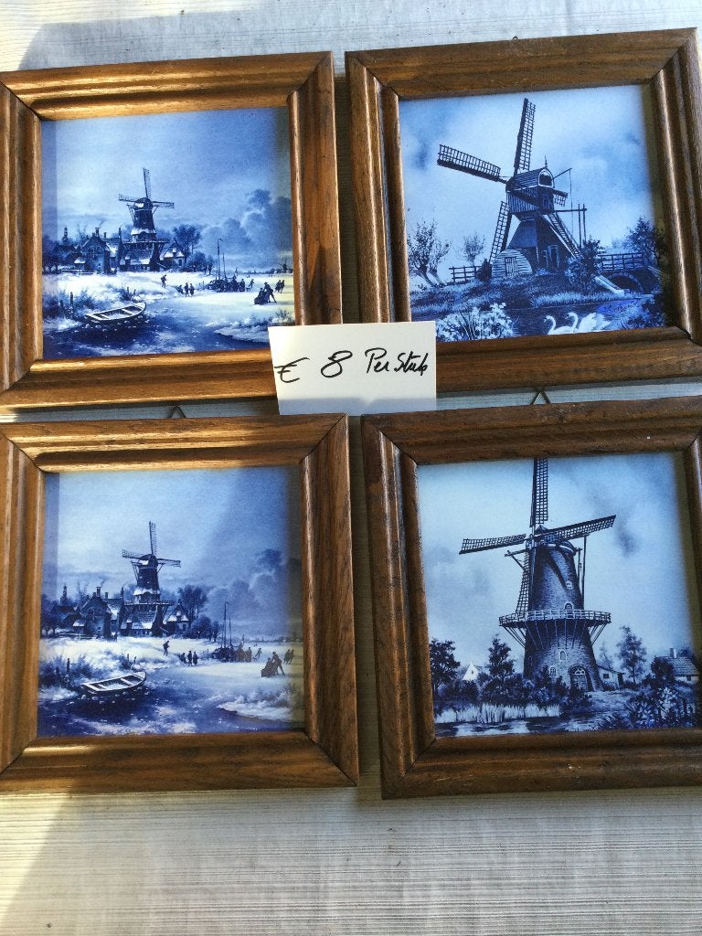 6 stuks Royal Mosa Holland Delftse tegels prijs Verminderd, Antiek en Kunst, Ophalen
