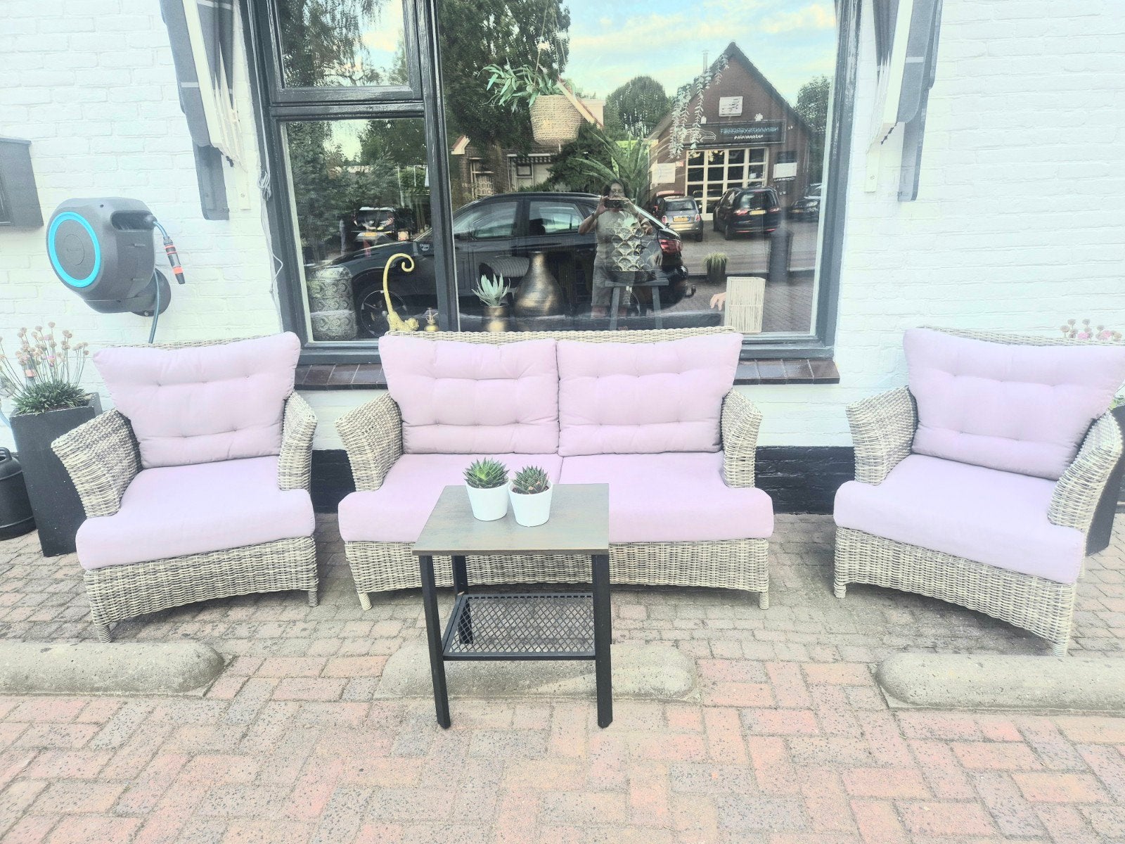 pure collection loungeset, Ophalen, 4 zitplaatsen, Gebruikt, Rotan