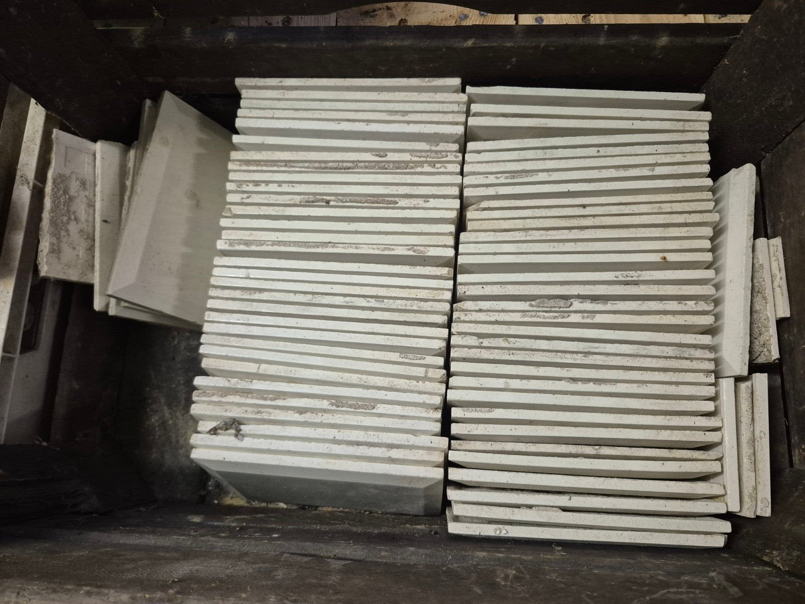 Antieke witte metrotegels, 2 soorten, Ophalen, Minder dan 20 cm, Minder dan 20 cm, Wandtegels