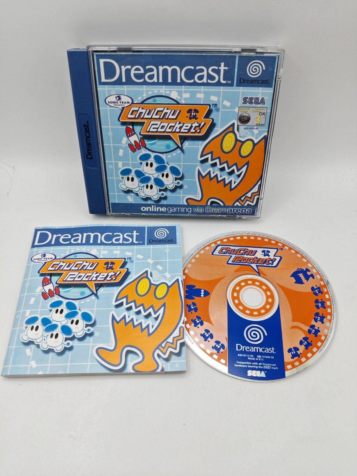 Sega Dreamcast ChuChu Rocket!, Ophalen of Verzenden, Zo goed als nieuw, Info@sega.com, Vanaf 3 jaar