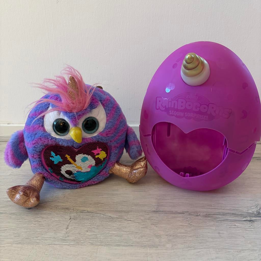 Rainbocorns Pauw Knuffel - Zo goed als nieuw met verpakking, Kinderen en Baby's, Speelgoed | Knuffels en Pluche, Zo goed als nieuw