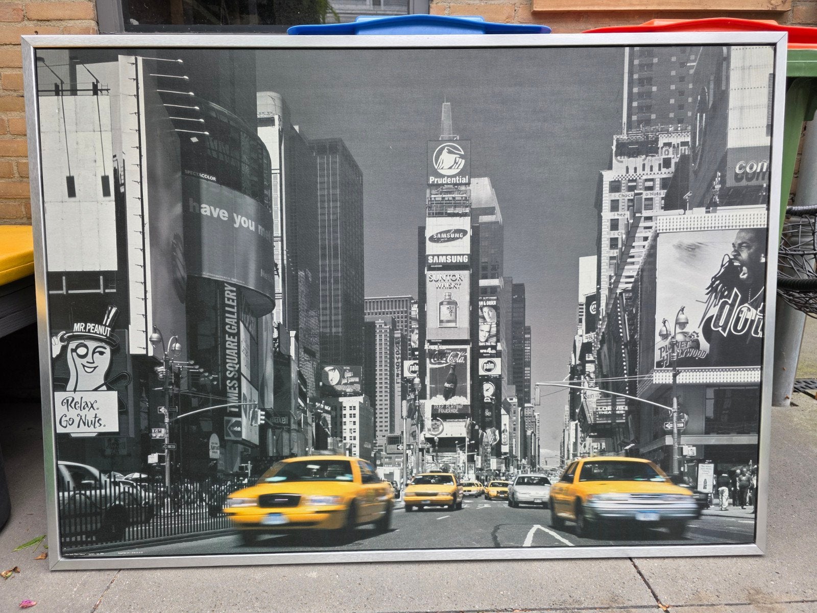 Times Square New York Canvas Schilderij, Ophalen, Gebruikt, 50 tot 75 cm, Schilderij