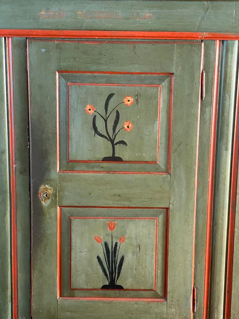 Antieke groene kast, multifunctioneel, Antiek en Kunst, Antiek | Meubels | Kasten, Ophalen