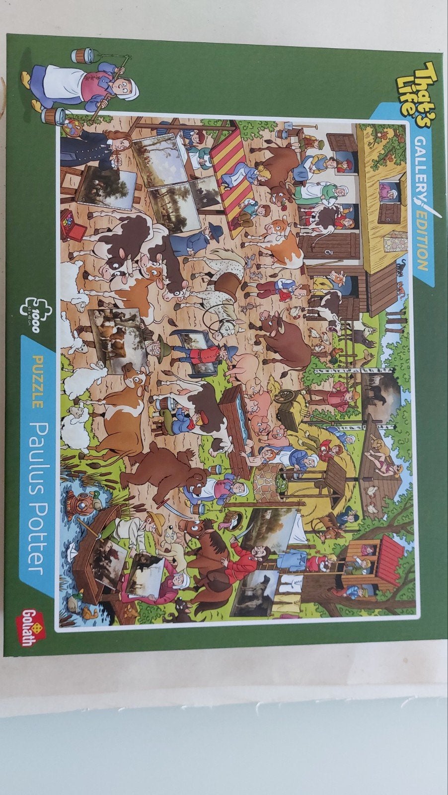 That's life gallery editionPaulus Potter Puzzel 1000 stukjes, Hobby en Vrije tijd, Denksport en Puzzels, Zo goed als nieuw, Legpuzzel