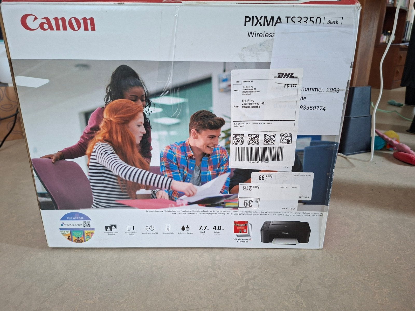 Canon PIXMA TS3350 Wireless All-in-One Printer, Computers en Software, Printers, Refurbished, All-in-one, Inkjetprinter, Kleur printen
