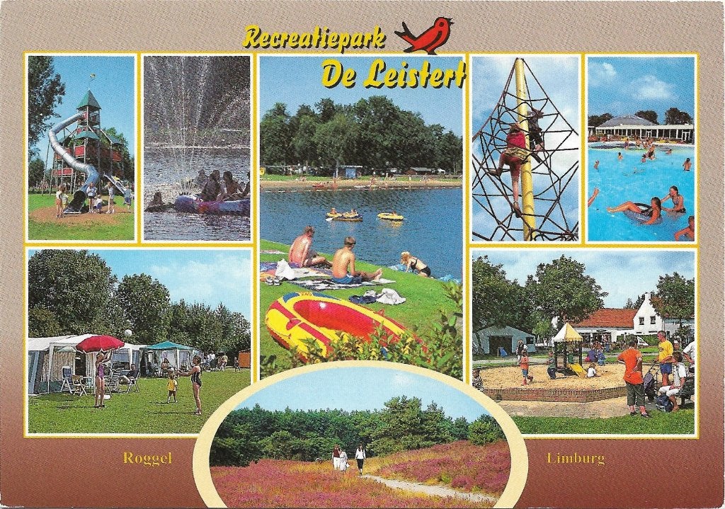 Ansichtkaart  	Roggel	De Leistert	Recreatiepark	8-luik, Verzenden, 1980 tot heden, Gelopen, Noord-Brabant