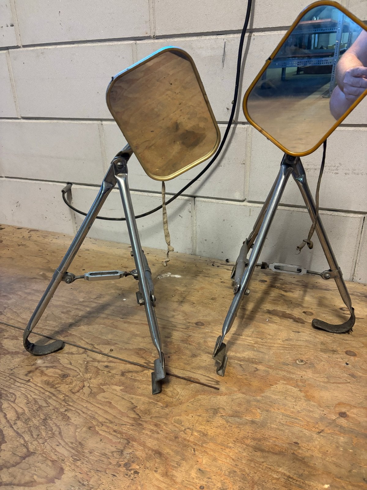 Set van 2 universele caravan spiegels, Ophalen, Gebruikt, Universele onderdelen