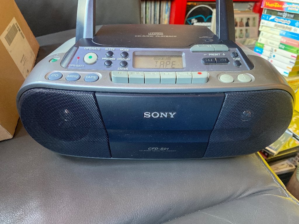 Sony CFD-S01 CD Radio Cassette Recorder, Audio, Tv en Foto, Stereo-sets, Gebruikt, Tuner of Radio, Draagbaar, Ophalen of Verzenden