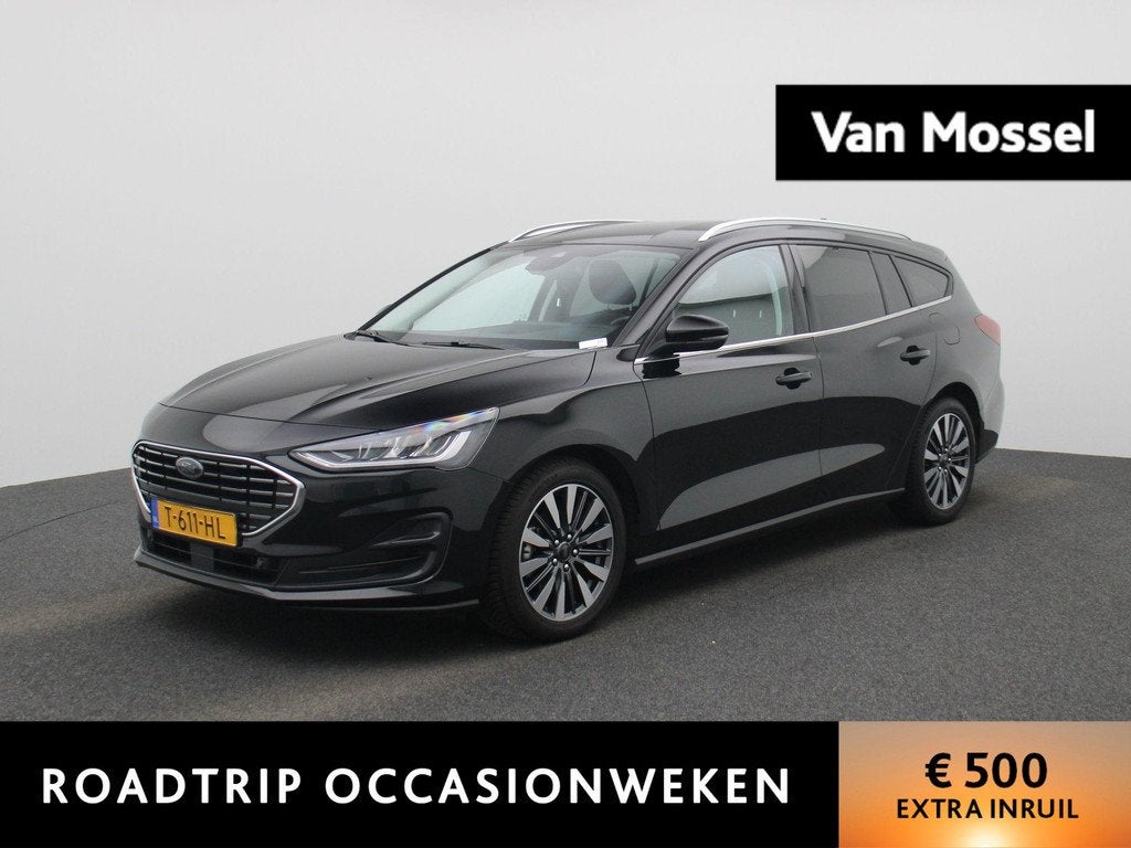 Ford Focus Wagon 1.0 EcoBoost Hybrid Titanium X | Automaat |, 12 maanden, Gebruikt, Euro 6, Zwart