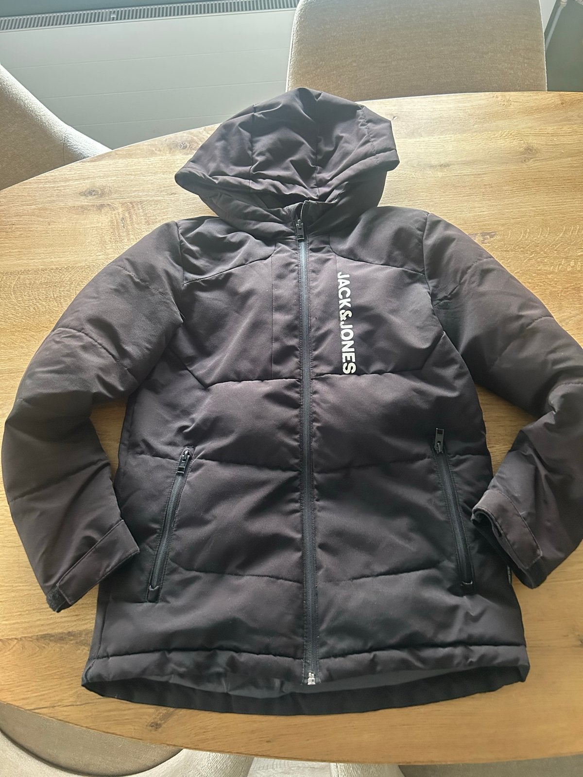 Jack & Jones winterjas maat 164, Ophalen of Verzenden, Gedragen, Overige maten, Zwart