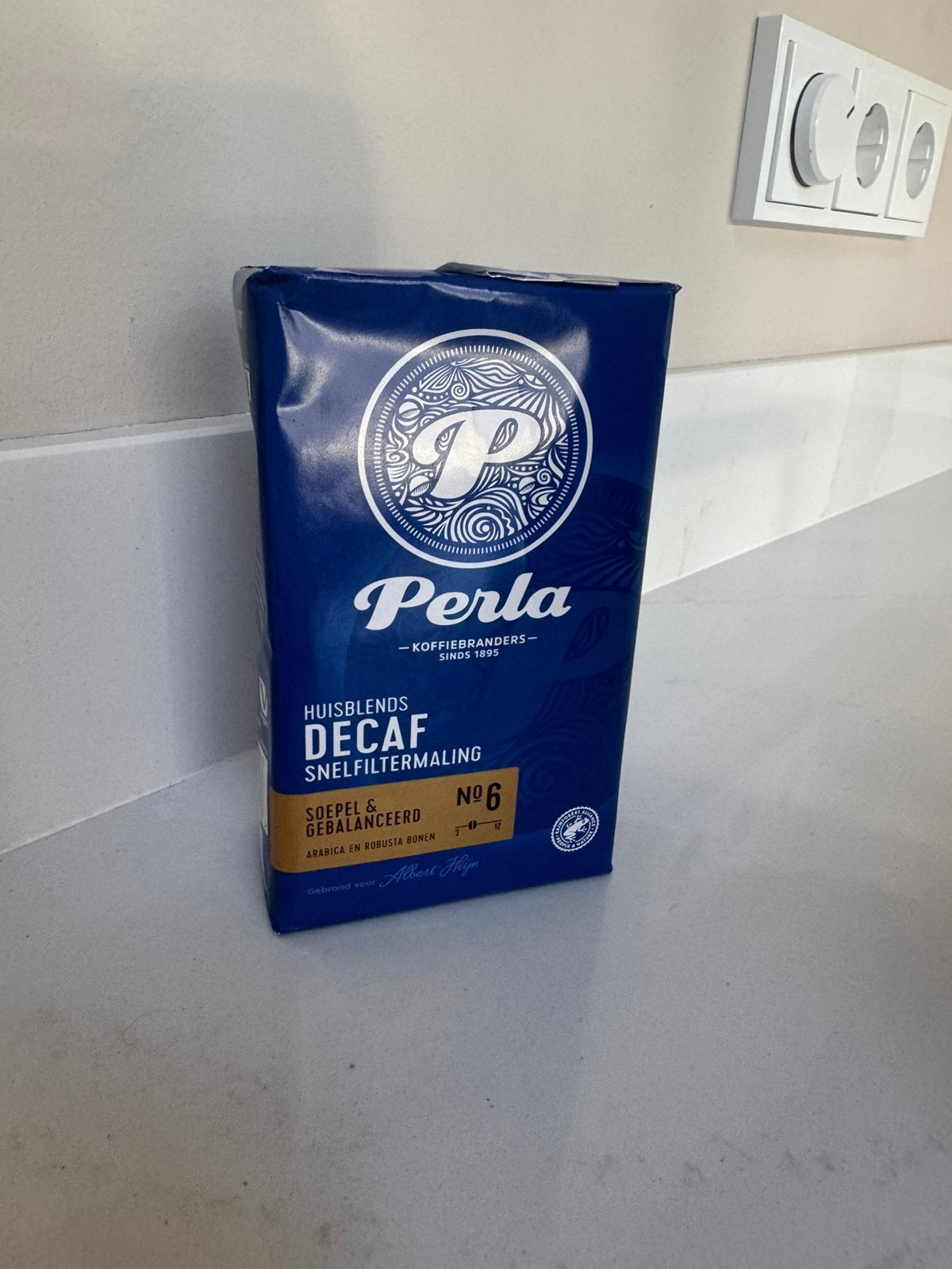 Perla decaf snelfiltermaling 250gr., Ophalen