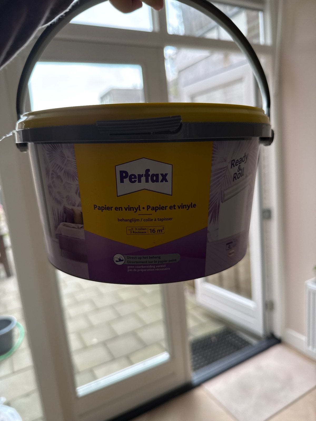 Geopende Perfax behanglijm, 1/5 over, Minder dan 5 liter, Ophalen, Gebruikt