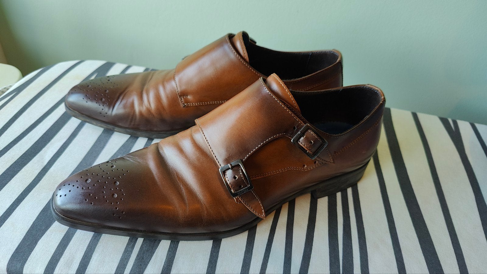prachtige Giorgio cognac gespschoenen zgan mt 44, Kleding | Heren, Schoenen, Bruin, Giorgio, Ophalen of Verzenden, Gespschoenen