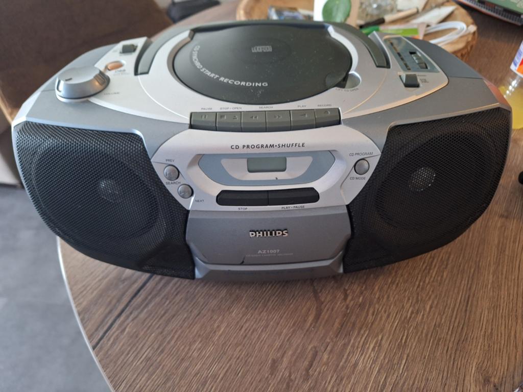 Philips AZ1007 Soundmachine – CD, Cassette & Radio (Retro), Audio, Tv en Foto, Radio's, Ophalen of Verzenden, Gebruikt, Radio
