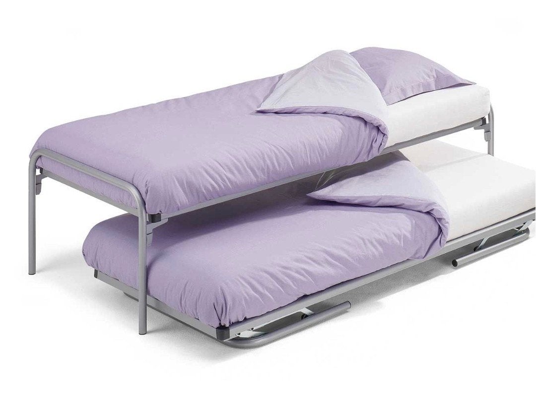 Inklapbaar onderschuifbed met lattenbodem en matras, Huis en Inrichting, Slaapkamer | Bedden, 90 cm, Eenpersoons, Ophalen of Verzenden