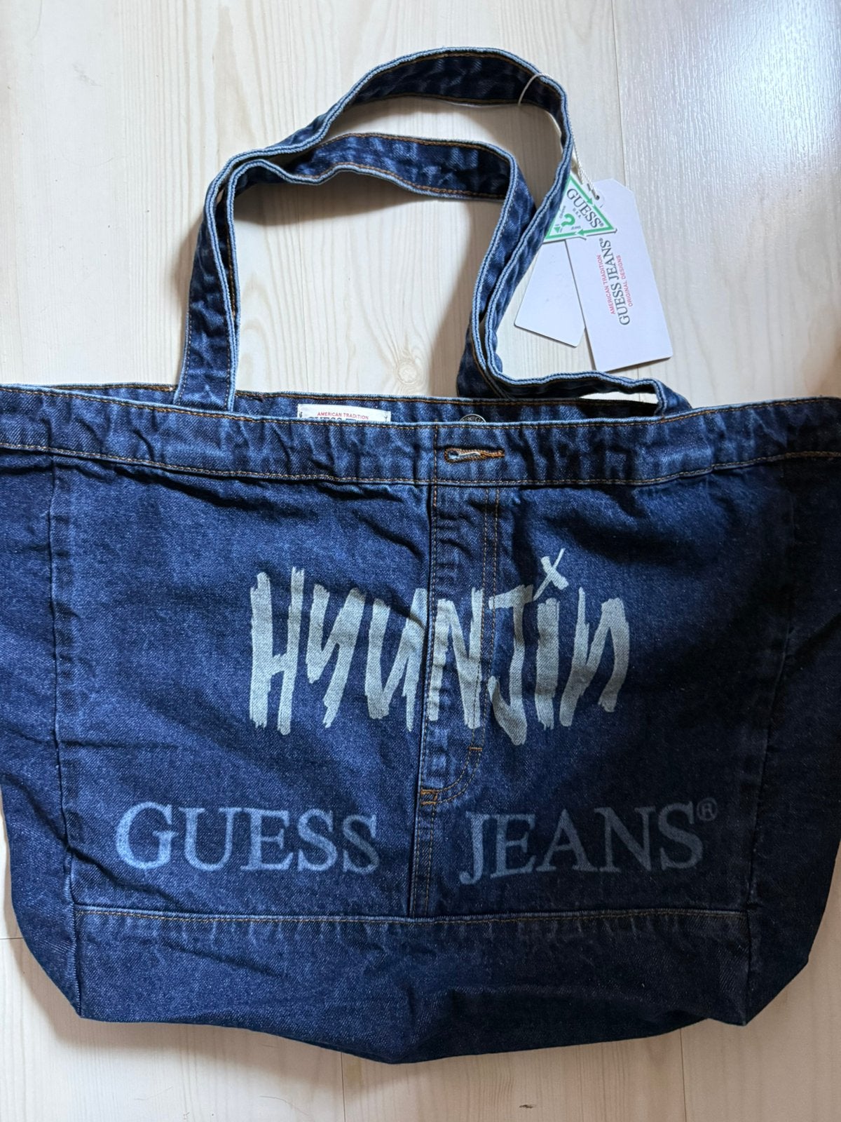 Hyunjin Stray Kids Guess denim schoudertas helemaal nieuw!, Ophalen of Verzenden, Nieuw, Gebruiksvoorwerp