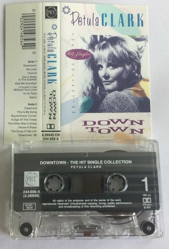 Petula Clark Down Town MC, Gebruikt, 1 bandje, Ophalen of Verzenden, Origineel